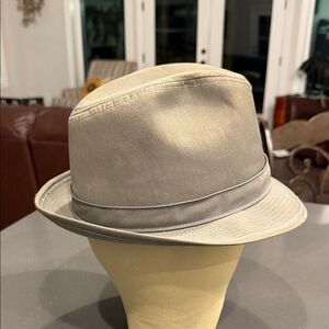 London Fog vintage gray Fedora Hat sz 7.25
